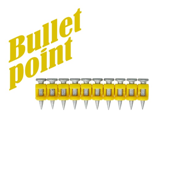 Усиленные гвозди по бетону, металлу Toua CN MG Bullet Point 3,05х17 мм (1000шт)